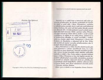 Nathanael West: Přítelkyně osamělých srdcí ; Den kobylek