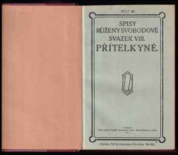 Růžena Svobodová: Přítelkyně