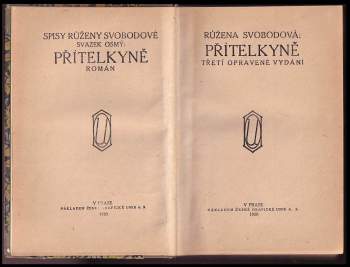 Růžena Svobodová: Přítelkyně
