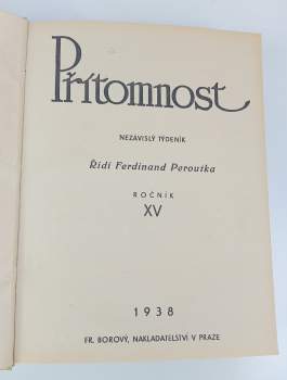 Ferdinand Peroutka: Přítomnost - ročník XV. - čísla 1 - 52 - KOMPLETNÍ ROČNÍK