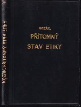 Přítomný stav etiky