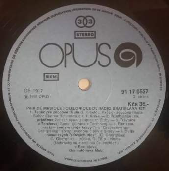 Various: Prix De Musique Folklorique De Radio Bratislava 1977