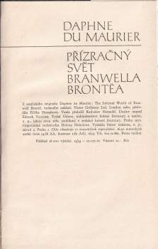 Daphne Du Maurier: Přízračný svět Branwella Brontëa
