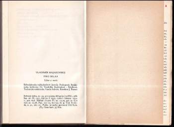 Vladimir Vladimirovič Majakovskij: Pro hlas