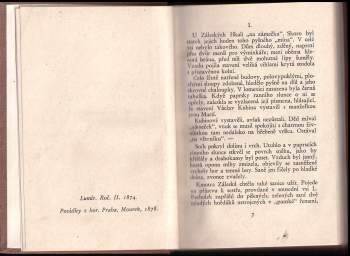 Alois Jirásek: Pro statek otcův a jiné povídky z hor