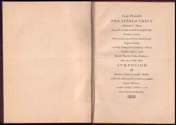 Luigi Pirandello: Pro stéblo trávy