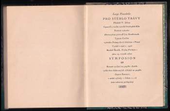 Luigi Pirandello: Pro stéblo trávy