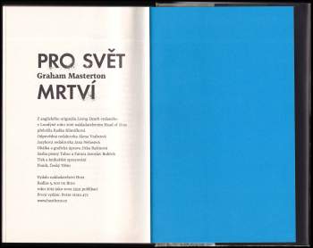 Graham Masterton: Pro svět mrtví
