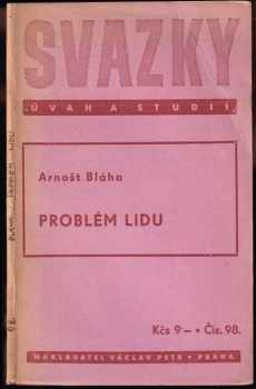 Arnošt Inocenc Bláha: Problém lidu