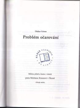 Otokar Griese: Problém očarování