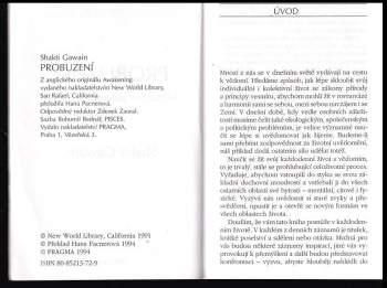 Shakti Gawain: Probuzení