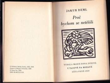 Jakub Deml: Proč bychom se netěšili