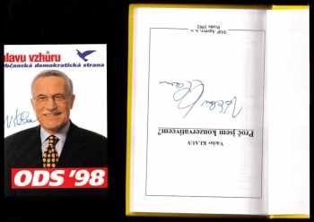 Václav Klaus: Proč jsem konzervativcem?