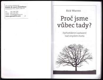 Richard Warren: Proč jsme vůbec tady?