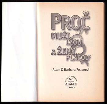 Allan Pease: Proč muži lžou a ženy pláčou