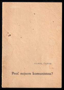 Proč nejsem komunistou?