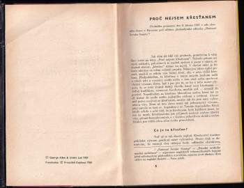 Bertrand Russell: Proč nejsem křesťanem a jiné eseje