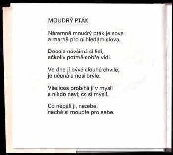 Jan Skácel: Proč ten ptáček z větve nespadne