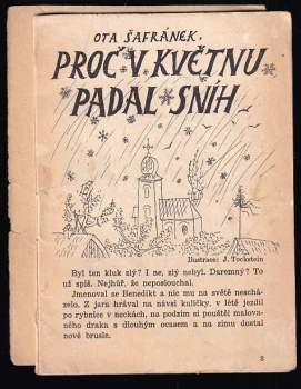 Ota Šafránek: Proč v květnu padal sníh