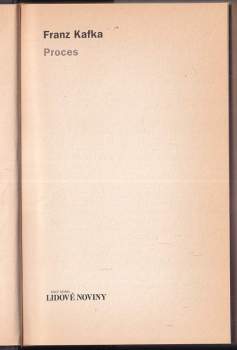 Franz Kafka: Proces