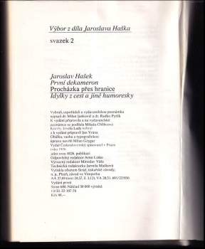 Jaroslav Hašek: Procházka přes hranice