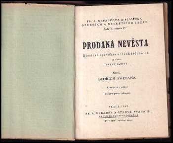 Bedřich Smetana: Prodaná nevěsta