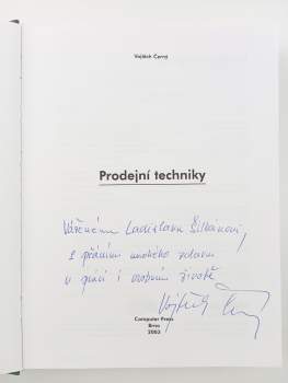 Vojtěch Černý: Prodejní techniky