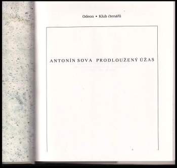 Antonín Sova: Prodloužený úžas
