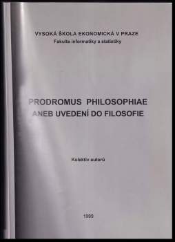 Prodromus philosophiae, aneb, Uvedení do filosofie