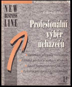 Robert B Maddux: Profesionální výběr uchazečů