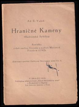 Adolf Emil Vašek: Profesor Antonín Vašek