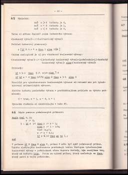 Július Makoni: Programovací jazyk Algol 60