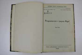 Karel Čulík: Programování v jazyce Algol