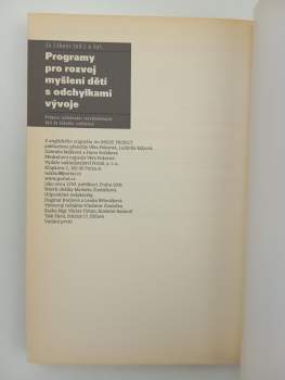 Programy pro rozvoj myšlení dětí s odchylkami vývoje