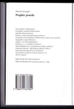 Mariusz Szczygieł: Projekt: pravda