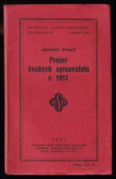 Projev českých spisovatelů r. 1917