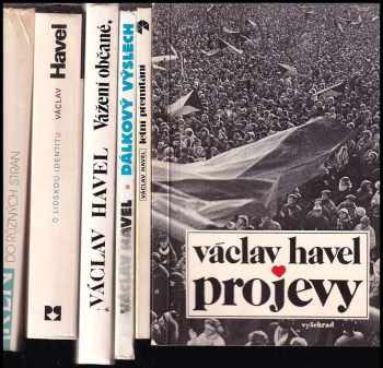 KOMPLET Václav Havel 6X Projevy + Letní přemítání + Do různých stran + O lidskou identitu + Vážení občané + Dálkový výslech