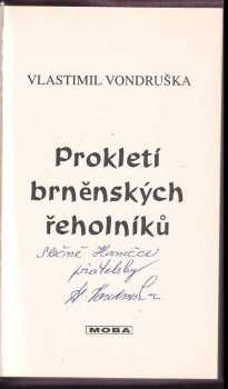 Vlastimil Vondruška: Prokletí brněnských řeholníků