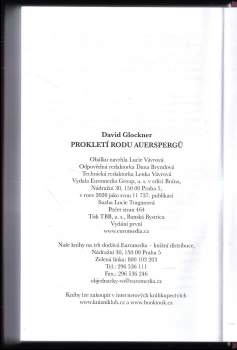 David Glockner: Prokletí rodu Auerspergů