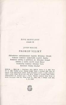 Josef Macek: Prokop Veliký