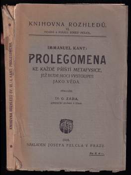 Prolegomena ke každé příští metafysice, jež bude moci vystoupiti jako věda