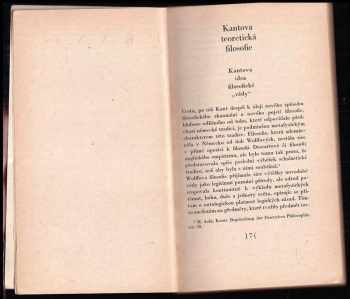 Immanuel Kant: Prolegomena ke každé příští metafyzice, jež se bude moci stát vědou