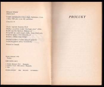 Bohumil Hrabal: Proluky
