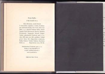 Franz Kafka: Proměna