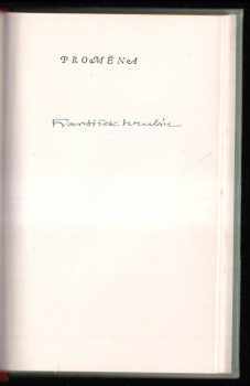 František Hrubín: Proměna