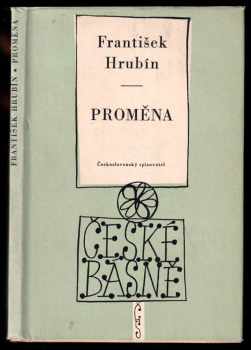 Proměna - František Hrubín (1958, Československý spisovatel) - ID: 213845