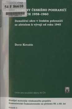 Proměny českého pohraničí v letech 1958-1960
