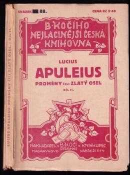 Proměny, čili, Zlatý osel