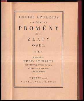 Lucius Apuleius: Proměny čili Zlatý osel