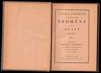 Lucius Apuleius: Proměny, čili, Zlatý osel